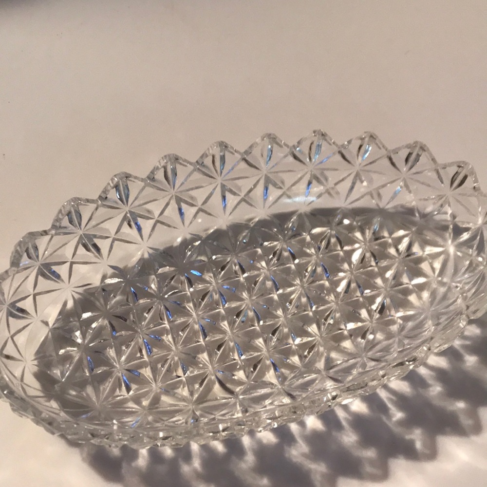 Vintage glass dish